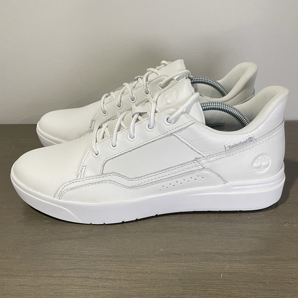 Timberland Mens Size 11 Shoes NEW Allston White Low Leather Trainer Sneaker